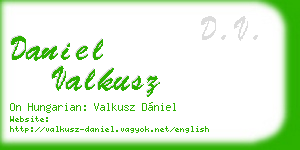 daniel valkusz business card